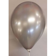 12'' Local Round Atex Metallic Silver Balloon